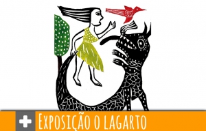 Exposição de Xilogravura &quot;O Lagarto&quot; na Biblioteca Municipal