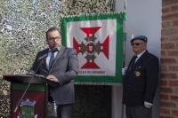 Presidente da Câmara Municipal da Chamusca presta discurso de homenagem em cerimónia de inauguração de Padrão de Combatentes na freguesia da Carregueira