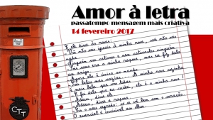 Amor à Letra | 1 a 14 de Fevereiro | Passatempo de Criatividade e Expressão Escrita