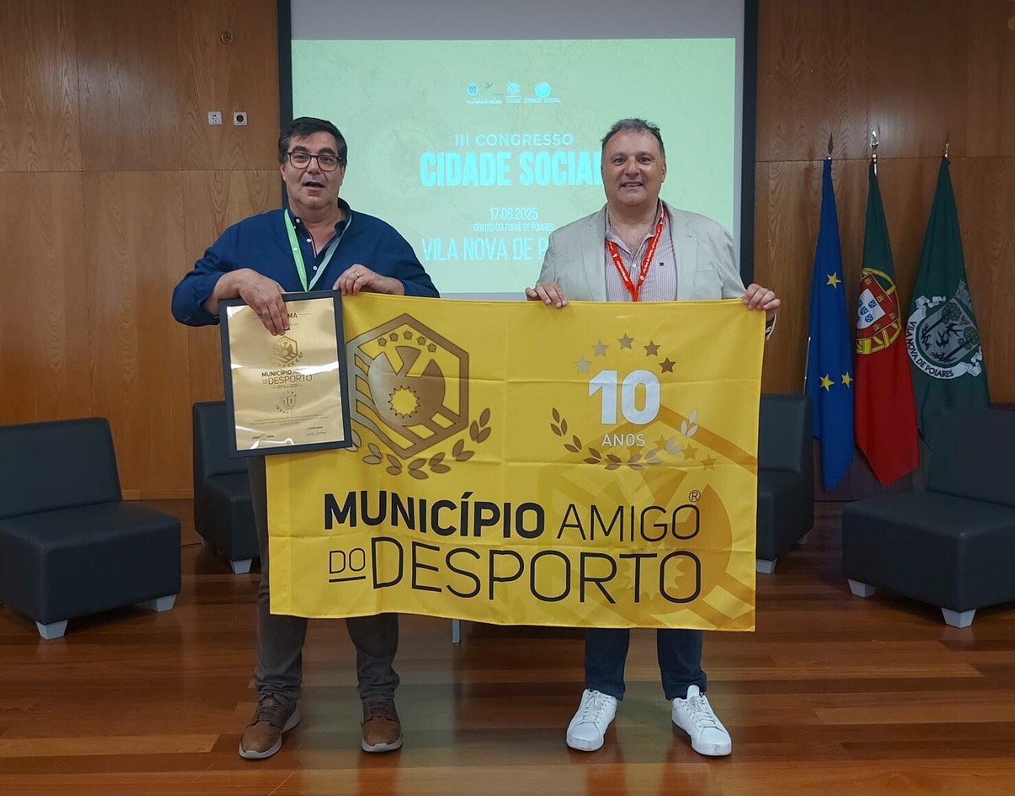 Chamusca recebe Galardão de Ouro “Município Amigo do Desporto” pelo oitavo ano consecutivo