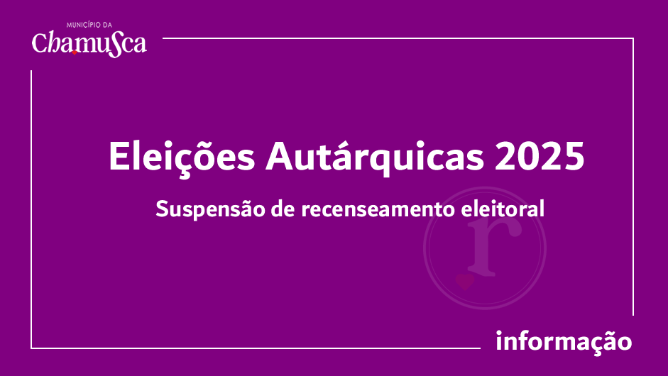 Suspensão Recenseamento Eleitoral