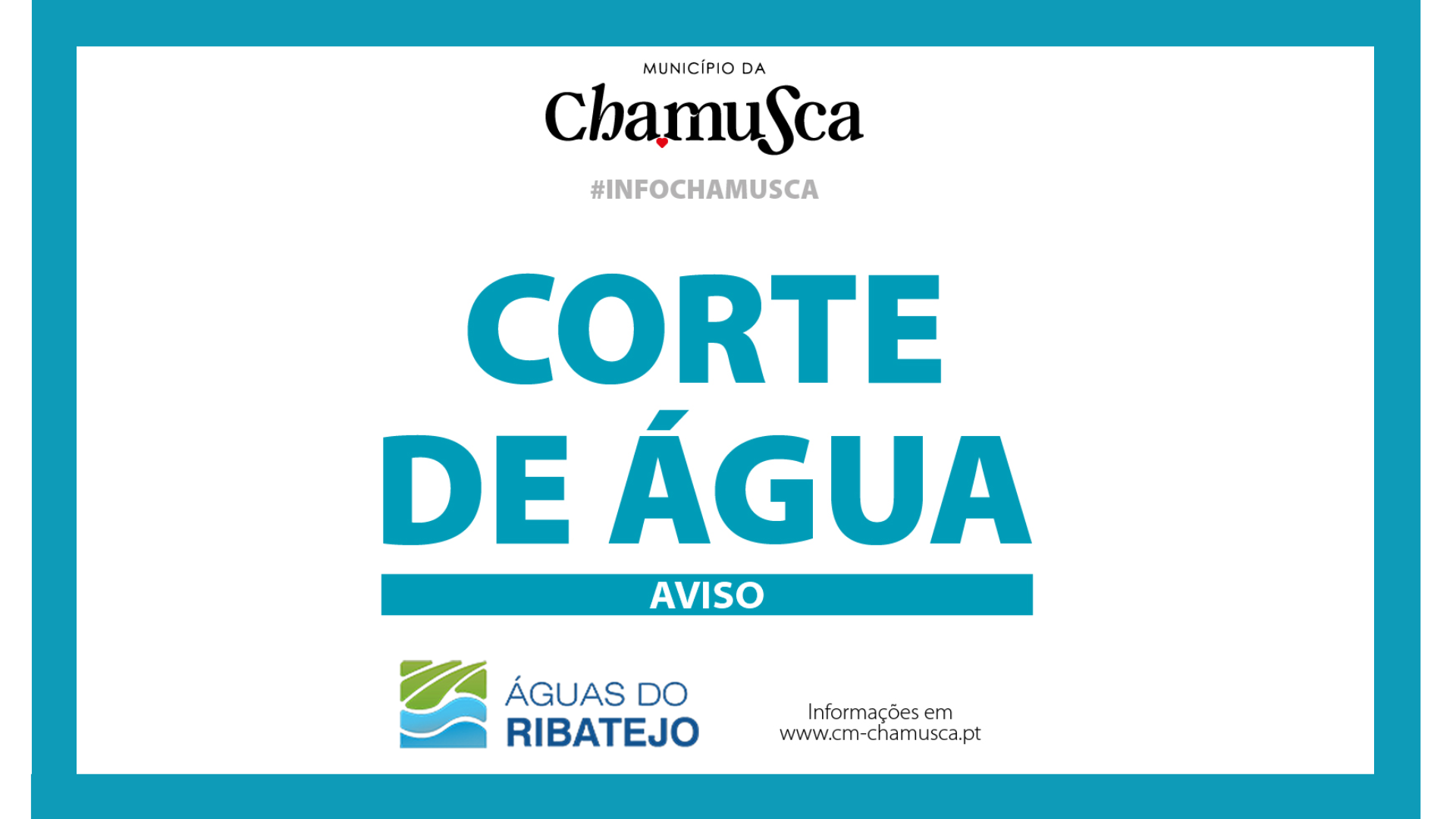 Suspensão de água 30 de setembro - Chamusca